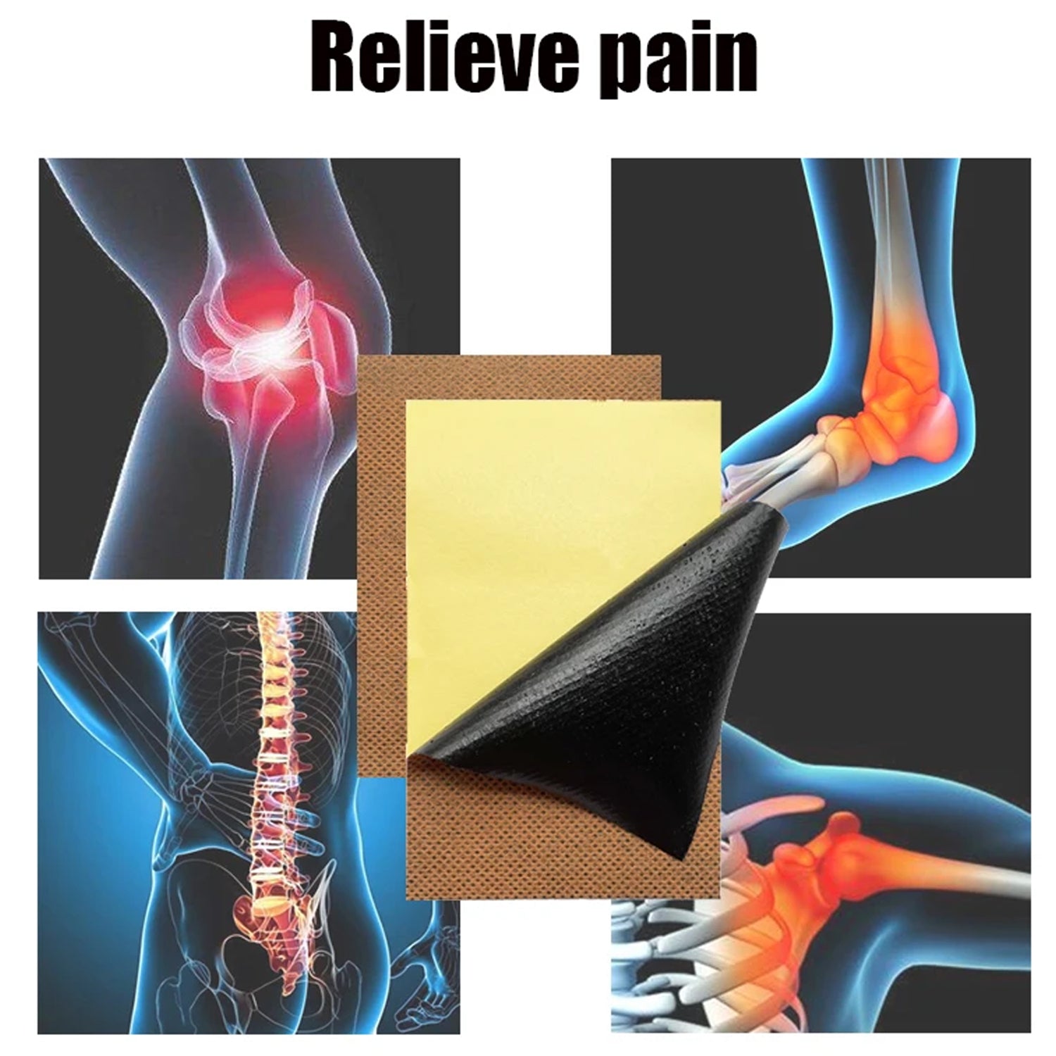 12559 Ant Pain Relief Patch - Pack of 8 Patches | Instant Relief from Muscular Pain & Joint Pain| Natural Pain Relief Patches | Powerful Pain Relief, No Side Effects 12559 Ant Pain Relief Patch - Pack of 8 Patches | Instant Relief from Muscular Pain & Joint Pain| Natural Pain Relief Patches | Powerful Pain Relief, No Side Effects